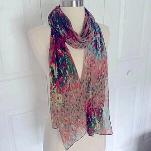 Red, Turquoise & Green Scarf